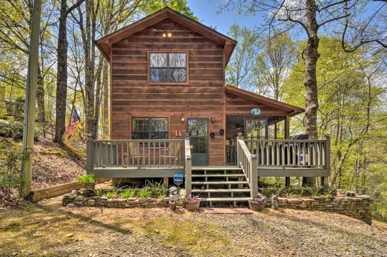 Cozy Hiawassee Cabin With Fire Pit And Mtn Views! Zewnętrze zdjęcie